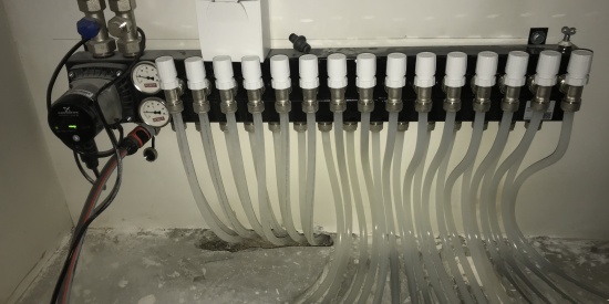 Kantoorruimte te Zwolle voorzien van vloerverwarming