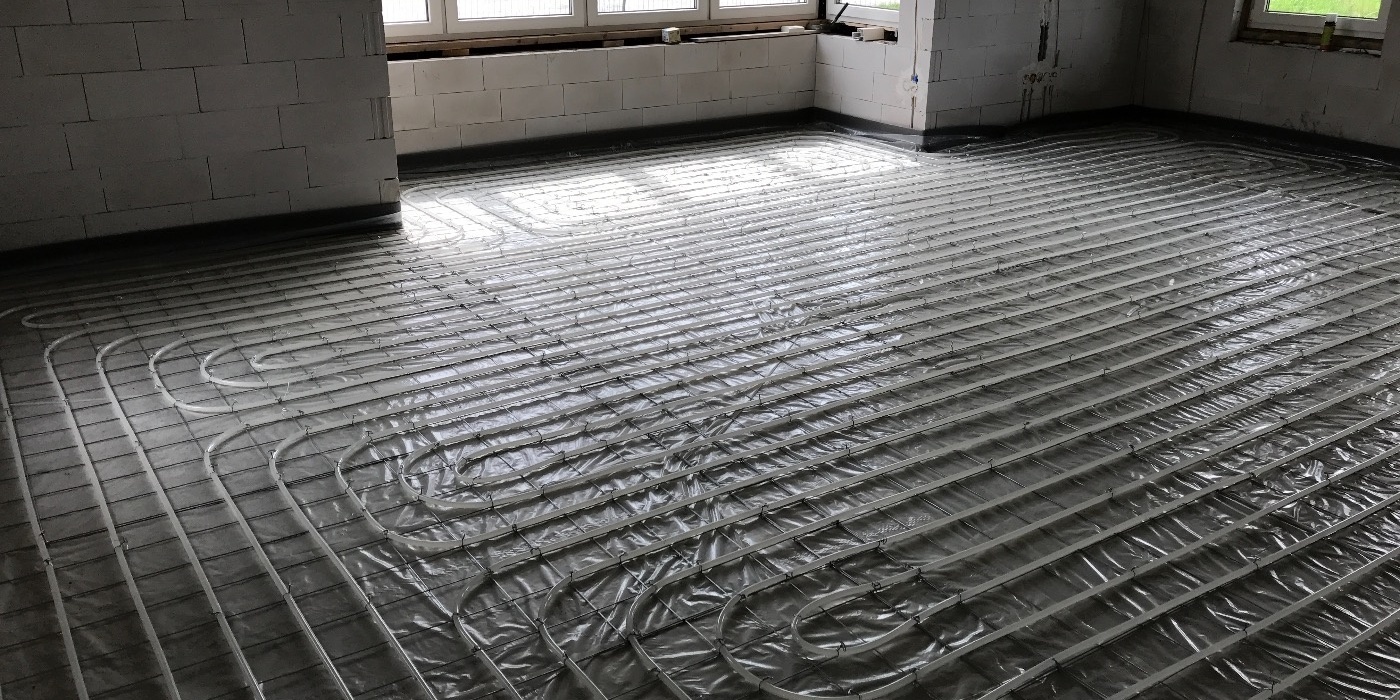 Vloerverwarming op staalmatten in Slagharen